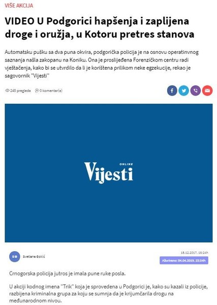 Montenegro-avmp/U-Podgorici-hapsenja-i-zaplijena-droge-i-oruzja-u-Kotoru-pretres-stanova_5