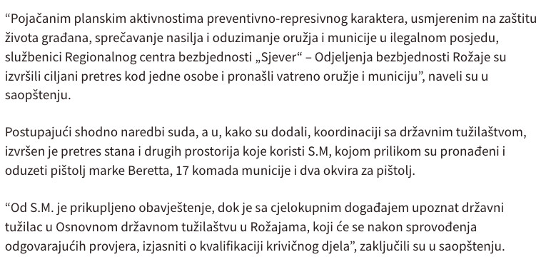 Montenegro-avmp/U-Rozajama-oduzeti-pistolj-i-municija---CdM1