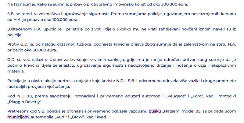 Montenegro-avmp/U-Ulcinju-uhapsene-dvije-osobe-zbog-zelenastva-i-prijetnji-sumnja-se-da-su-uzeli-oko-400.000-eura_1