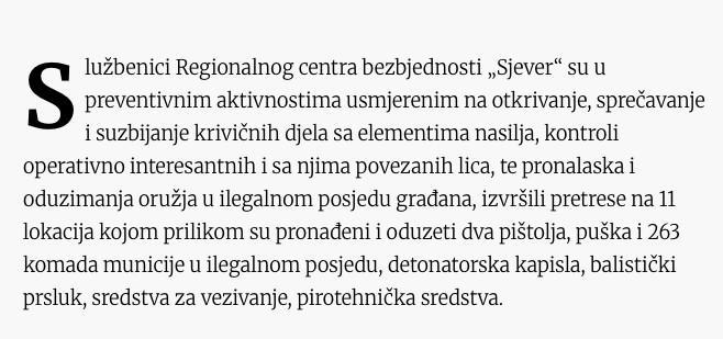 Montenegro-avmp/U-pretresima-na-sjeveru-kontrolisana-OIL_-Pronadeni-pistolji-puska-263-kom