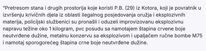 Montenegro-avmp/UP_-Kod-Kotoranina-pronaden-eksploziv-djelovi-rucne-bombe-i-stapin2