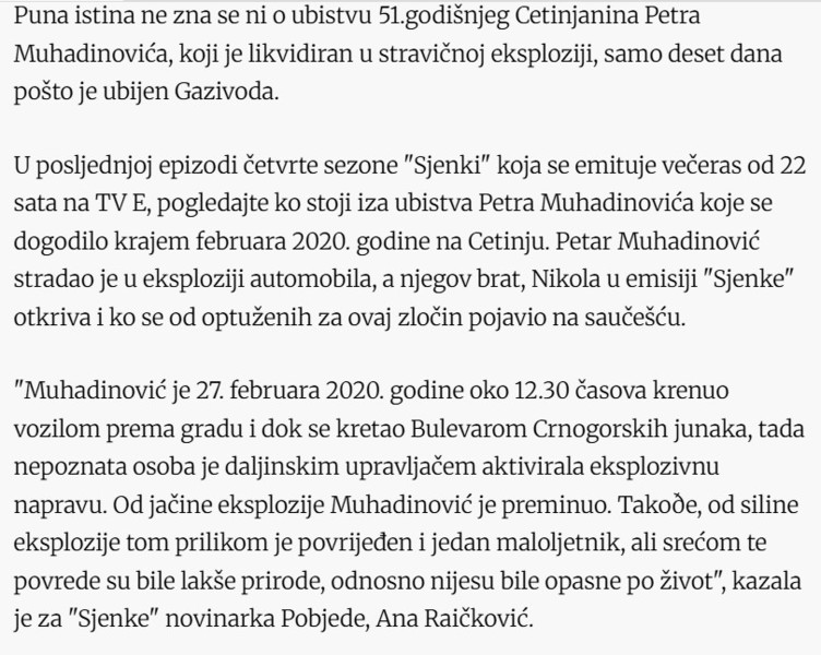 Montenegro-avmp/Ubica-Muhadinovica-aktivirao-eksploziv-a-onda-otisao-da-izjavi-saucesce_2