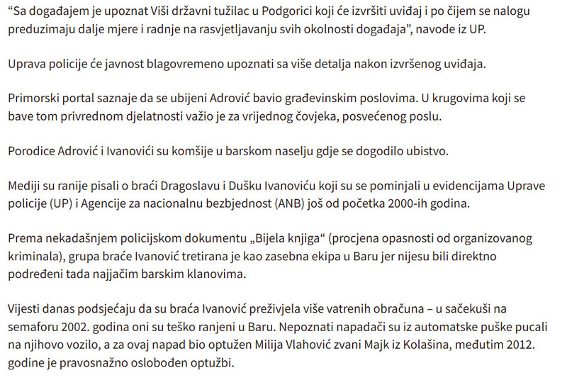 Montenegro-avmp/Ubijen-Baranin-osumnjicena-braca-Ivanovic_1