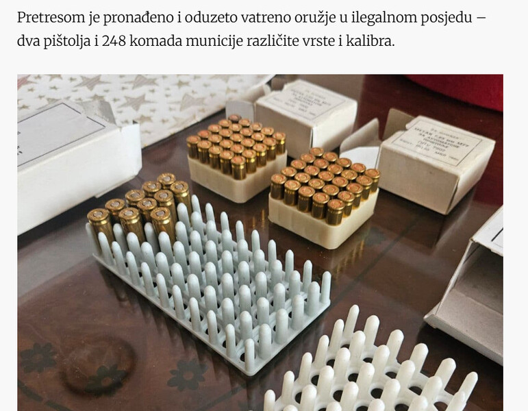 Montenegro-avmp/Uhapsen-Podgoricanin-Oduzeta-dva-pistolja-i-municija-u-ilegalnom-posjedu_3