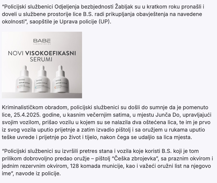 Montenegro-avmp/Uhapsen-Zabljacanin-osumnjicen-za-ugrozavanje-sigurnosti-dvije-osobe1