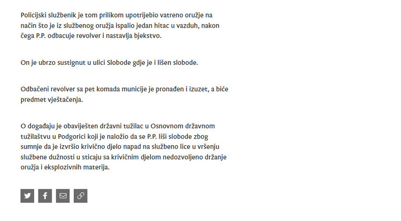 Montenegro-avmp/Uhapsena-osoba-koja-je-prilikom-bjekstva-usmjerila-revolver-u-sluzbenike-p