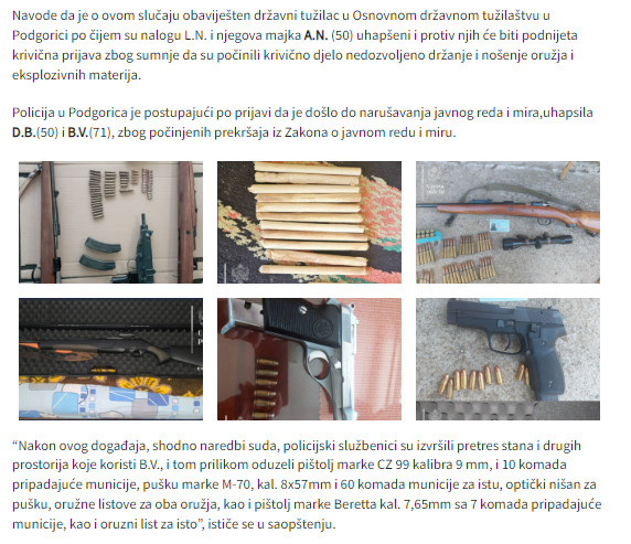 Montenegro-avmp/Uhapsene-cetiri-osobe_-Pronadeni-revolveri-pistolji-municija...---CdM1_1