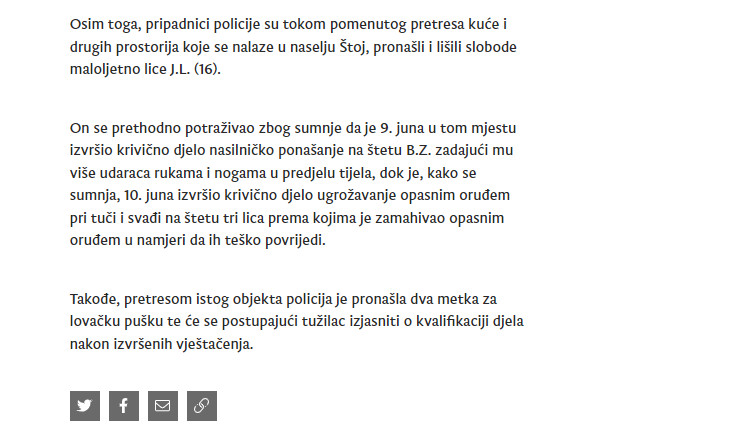 Montenegro-avmp/Uhapsene-dvije-osobe-u-Baru-i-Ulcinju1
