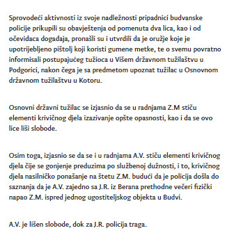 Montenegro-avmp/Uhapsene-dvije-osobe-u-Budvi-zbog-izazivanja-opste-opasnosti-i-nasilnickog_1
