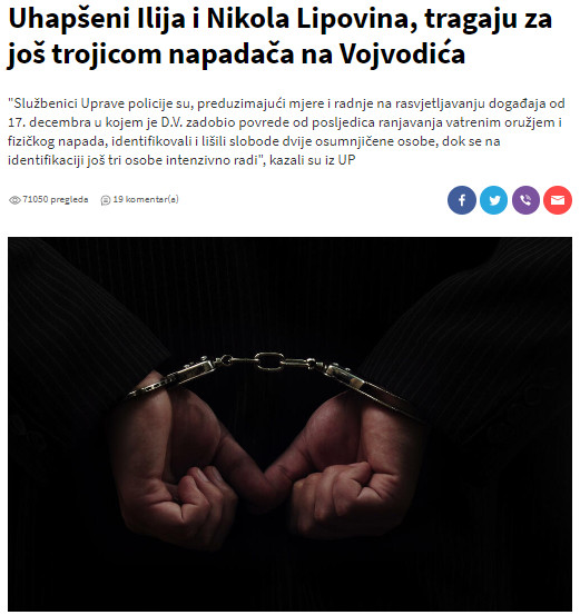 Montenegro-avmp/Uhapseni-Ilija-i-Nikola-Lipovina-tragaju-za-jos-trojicom-napadaca-na-Vojvo