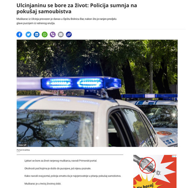 Montenegro-avmp/Ulcinjaninu-se-bore-za-zivot_-Policija-sumnja-na-pokusaj-samoubistva