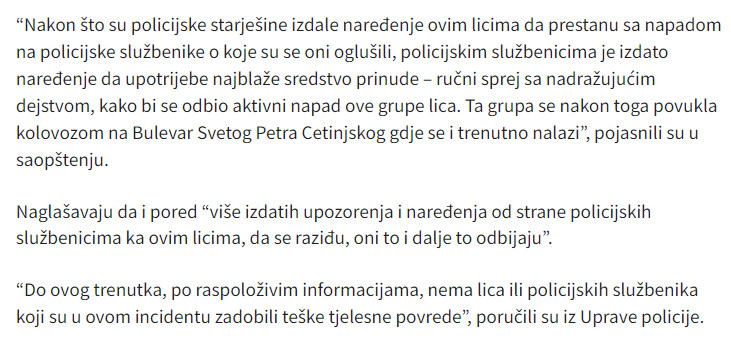 Montenegro-avmp/Uprava-policije-Upotrijebili-smo-sredstvo-prinude-maskirane-osobe-sa-fanto_2