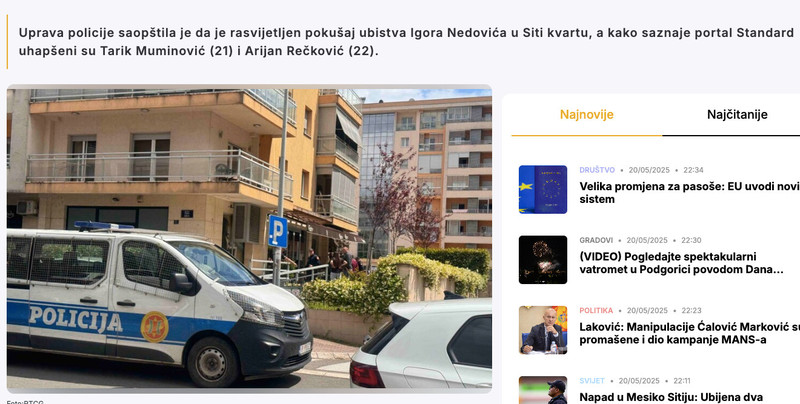 Montenegro-avmp/Uprava-policije_-Rasvijetljen-pokusaj-ubistva-Igora-Nedovica-u-Siti-kvartu