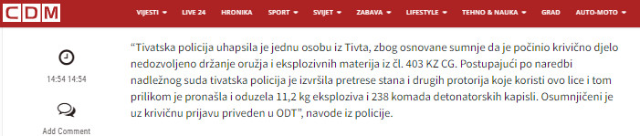Montenegro-avmp/Uprava-policije_-Uhapseno-pet-osoba-zbog-sest-krivicnih-djela---CdM