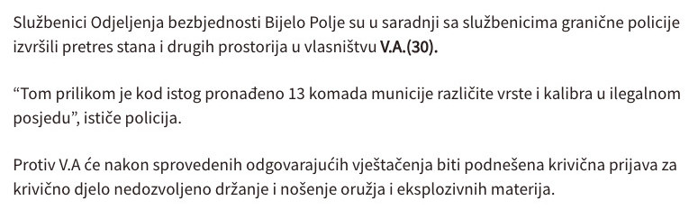 Montenegro-avmp/VIDEO-I-FOTO_-Zaplijenjena-droga-oruzje-municija-novac-uhapseno-sest-osoba_1
