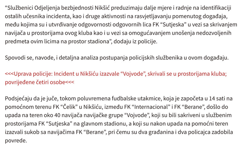 Montenegro-avmp/Zbog-sukoba-na-utakmici-u-Niksicu-uhapseno-sedam-osoba---CdM2