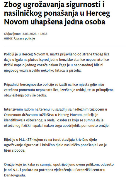 Montenegro-avmp/Zbog-ugrozavanja-sigurnosti-i-nasilnickog-ponasanja