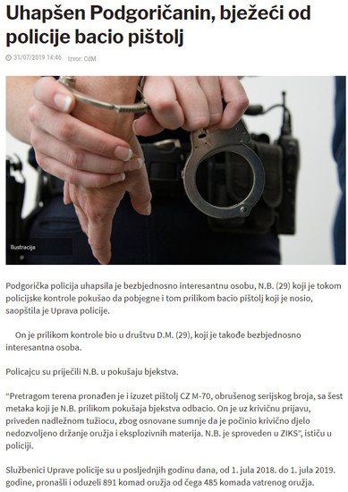Montenegro-avmp/www.cdm.me_hronika_uhapsen-podgoricanin-bjezeci-od-policije-bacio-pistolj_