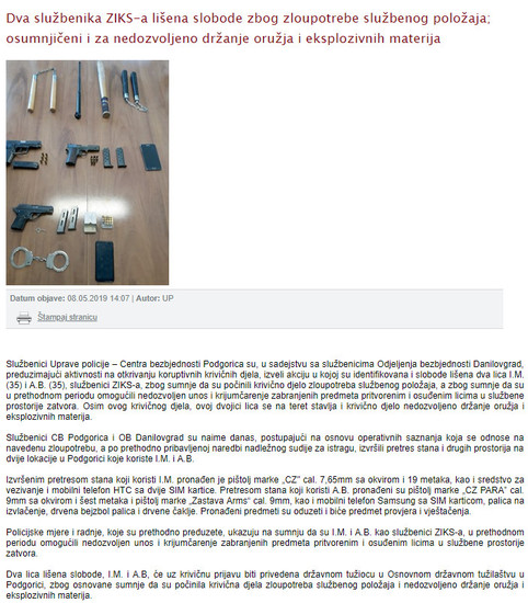 Montenegro-avmp/www.mup.gov.me_upravapolicije_vijestiDva-sluzbenika-ZIKS-a-lisena-slobode-