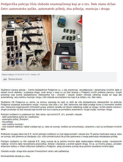 Montenegro-avmp/www.mup.gov.me_upravapolicije_vijestiPodgoricka-policija-lisila-slobode-os