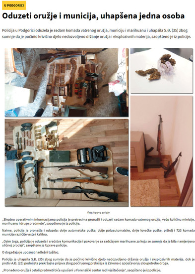 Montenegro-avmp/www.rtcg.me_vijesti_hronikaoduzeti-oruzje-i-municija-uhapsena-jedna-osoba.