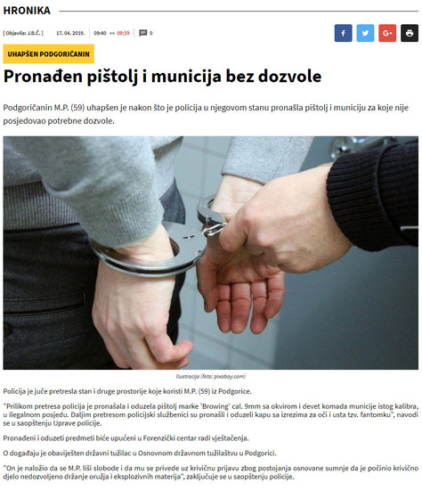 Montenegro-avmp/www.rtcg.me_vijesti_hronikapronadjen-pistolj-i-municija-bez-dozvole.html