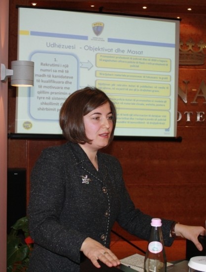 Member of the Women Police Officers Network from Albania, Ms. Edlira Zoto presented activities of the Women Police Officers Network in South East Europe.