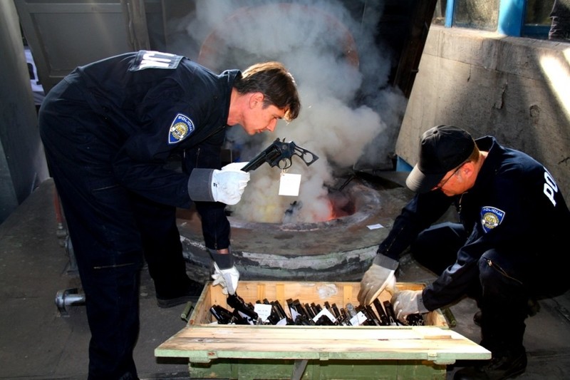 The last of 30,000 weapons marked for destruction have been destroyed