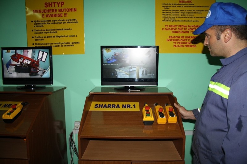 Participants visited the demilitarization facility ULP Mjekes - Elbasan
