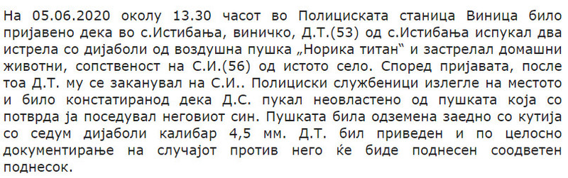 North-Macedonia/05.06.2020--Vinica