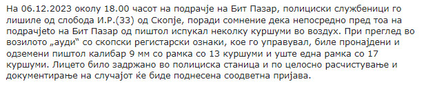 North-Macedonia/06.12.2023-Skopje