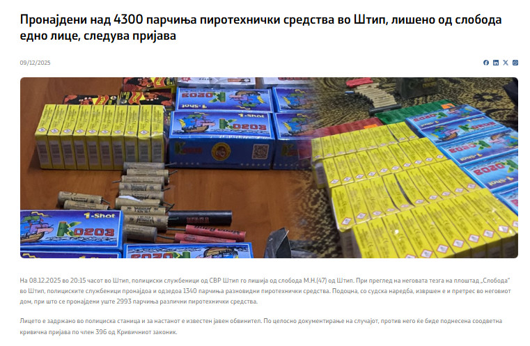 North-Macedonia/08.12.2025-Stip
