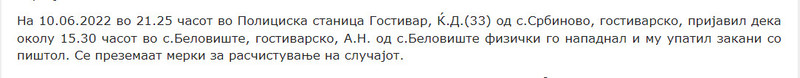 North-Macedonia/10.06.2022-Belovishe..