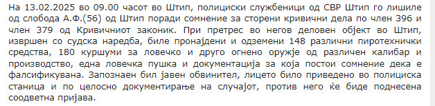 North-Macedonia/13.02.2025-Stip