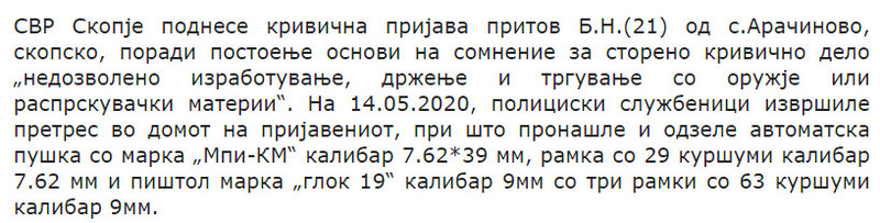 North-Macedonia/14.05.2020--Aracinov