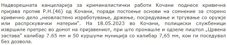 North-Macedonia/16.01.2024-Kochani