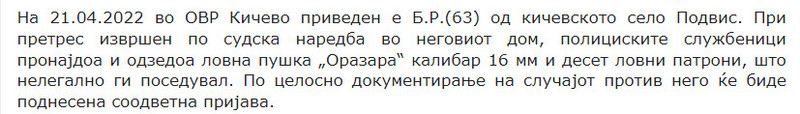 North-Macedonia/21.04.2022---Kicevo