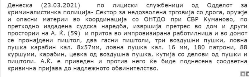 North-Macedonia/23.03.2021--Kumanovo