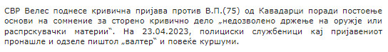 North-Macedonia/23.04.2023-Kavadarci