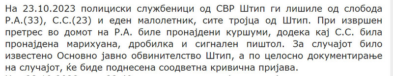 North-Macedonia/23.10.2023-Stip