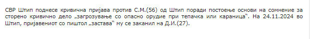 North-Macedonia/24.11.2024-Shtip