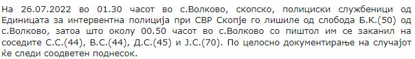 North-Macedonia/26.07.2022-Volkovo