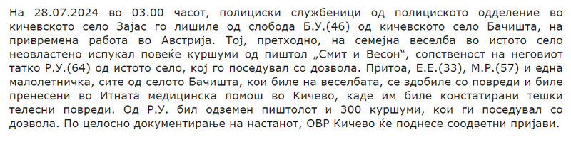 North-Macedonia/28.07.2024-Bachishta