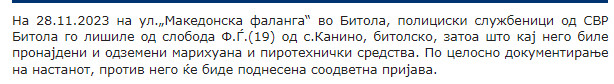 North-Macedonia/28.11.2023-Bitola