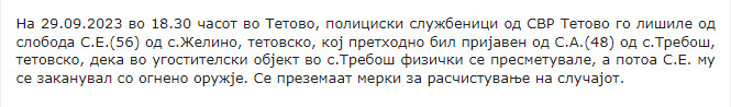 North-Macedonia/29.09.2023-Trebosh