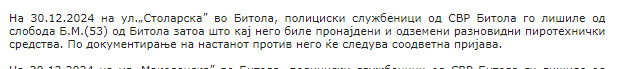 North-Macedonia/30.12.2024-Bitola..