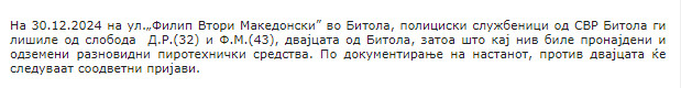 North-Macedonia/30.12.2024-Bitola.