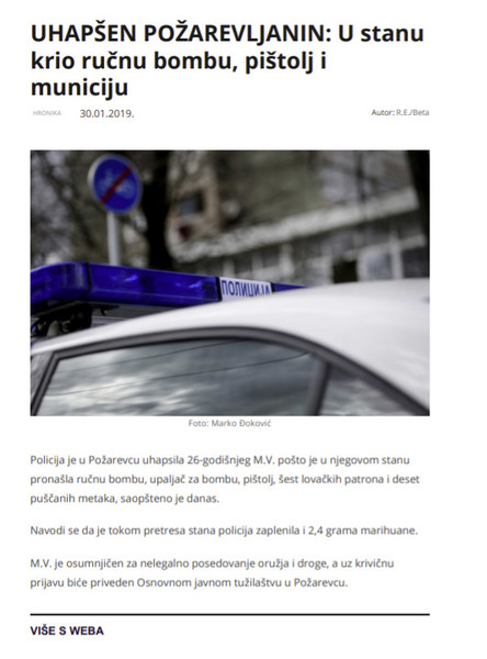 Serbia-avmp/30-Jan-2019-Pozarevac
