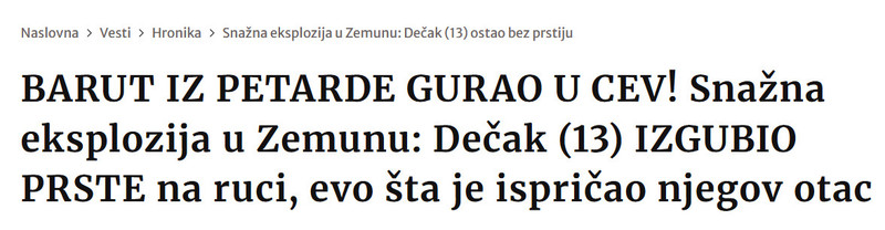 Serbia-avmp/BARUT-IZ-PETARDE-GURAO-U-CEV-Snazna-eksplozija-u-Zemunu-Decak-13-IZGUBIO-PRSTE-na-ruci-evo-sta-je-ispricao-njegov-otac_1