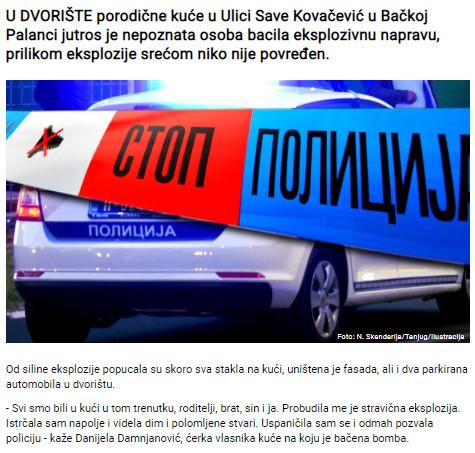 Serbia-avmp/Bacena-bomba-Backa-Palanka